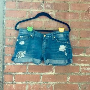 7 For All Mankind Jean Shorts